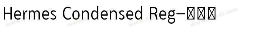 Hermes Condensed Reg字体转换